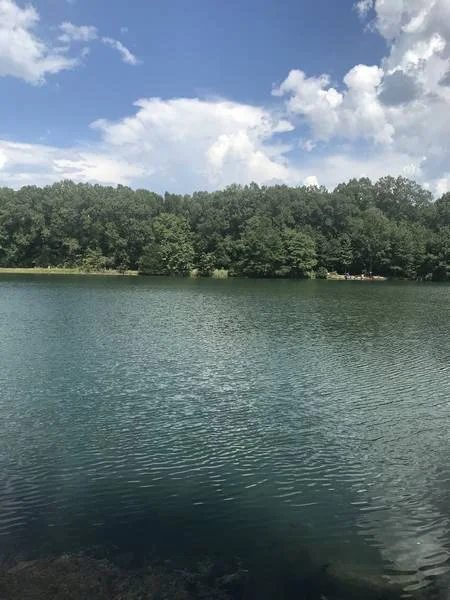 View across the lake at Lakeside Park